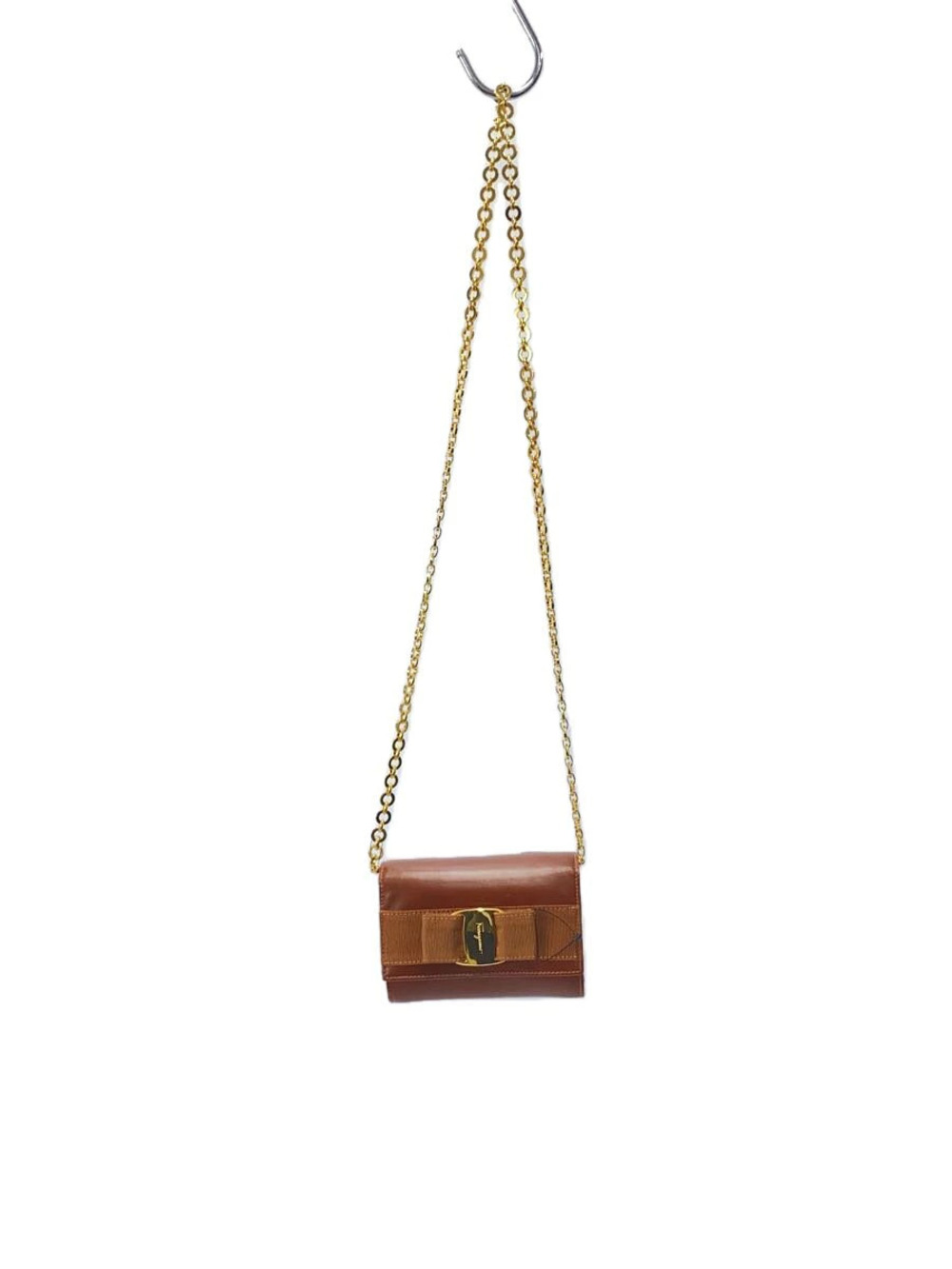 Salvatore Ferragamo Shoulder Bag Leather Brown